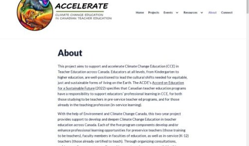 Accelerating Climate Change Education