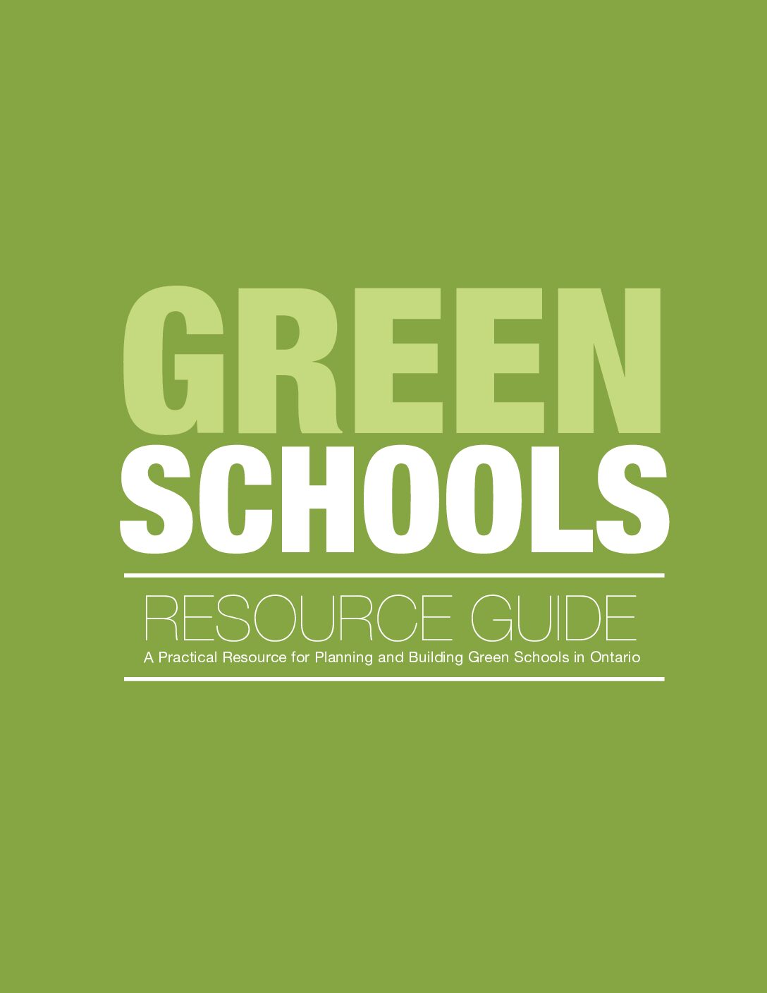 Student Green Guide Green Schools Resource Guide | N:OW for Net-Zero